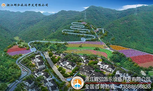 善见村玻璃滑道项目建设施工