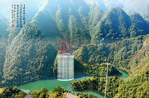 温州龙麒源高空玻璃挑台游乐设备项目